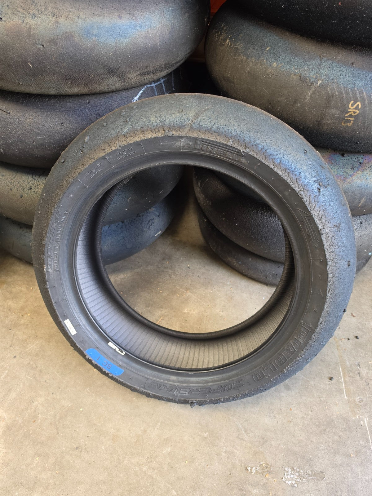 Pirelli Diablo Superbike SC1 200/60-17 Used BSB Scrub Motorcycle Tyre - RS3