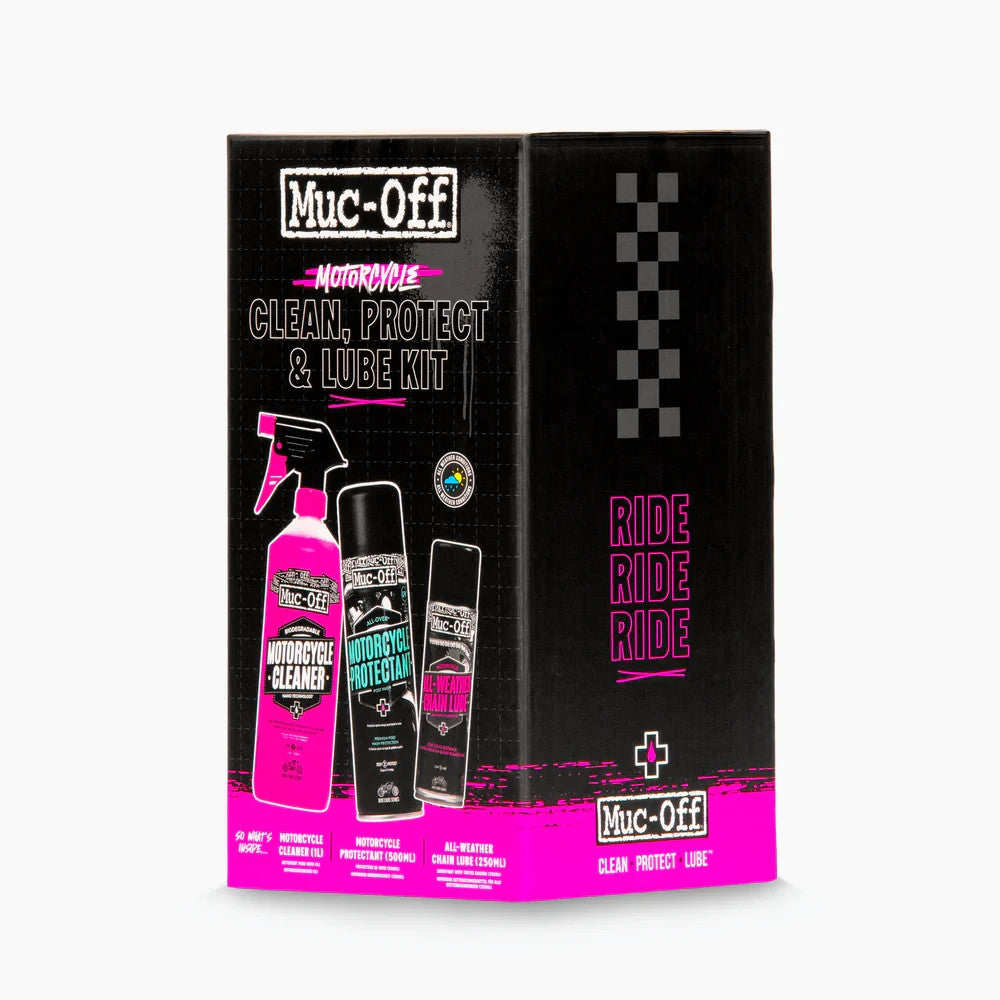 Muc-Off Motorcycle Motorbike Clean Protect Lube Kit Perfect Stocking Filler