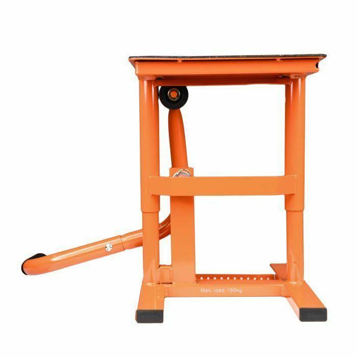 BikeTek MX Off Road Enduro Motorcycle Motorbike Lift Comp Stand - Orange