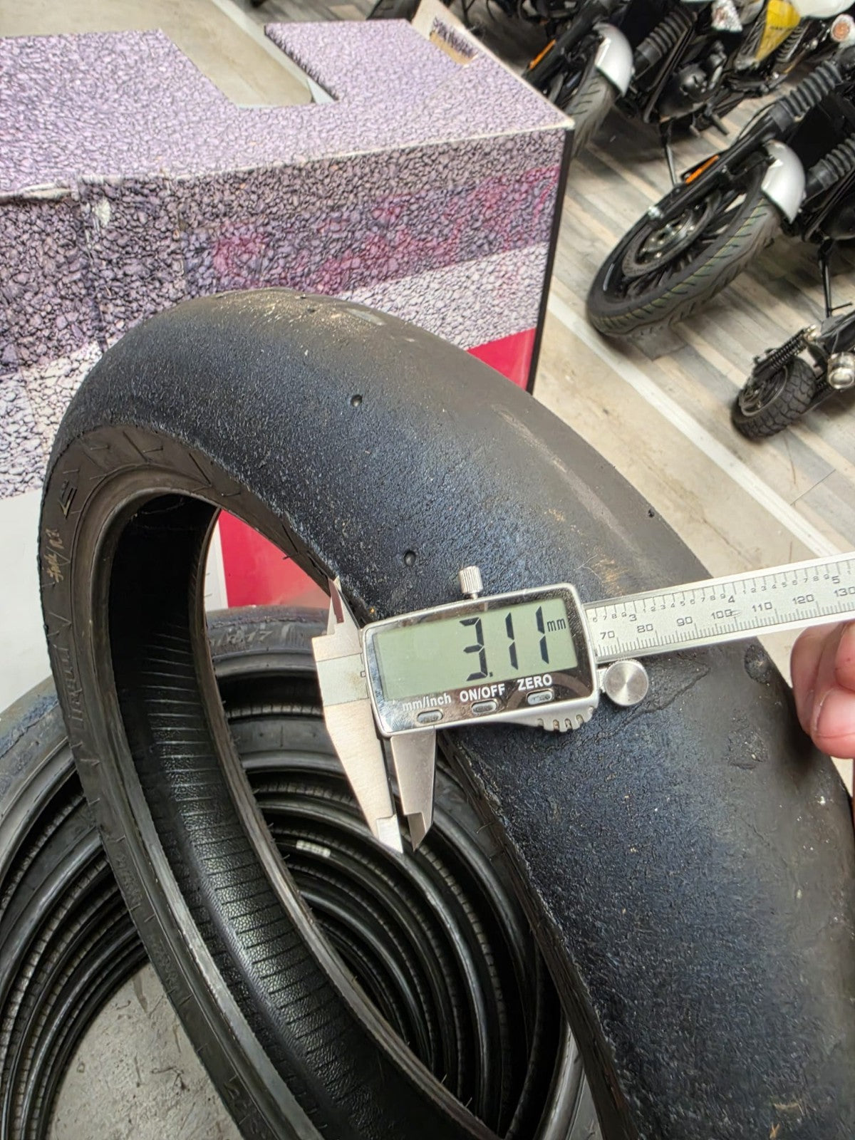 Pirelli Diablo Superbike SC1 125/70-17 Used BSB Scrub Motorcycle Tyre - SF28