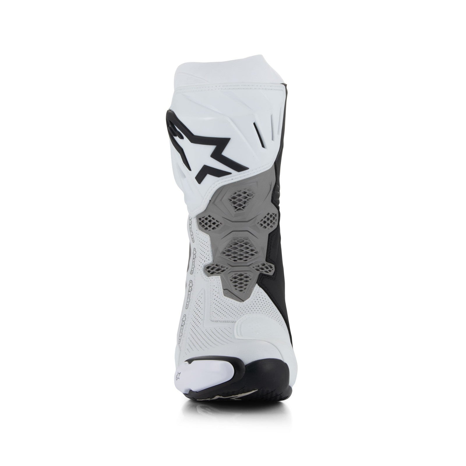 Alpinestars Supertech R Vented Motorcycle Bike Sports Trace Race Boots White Gry