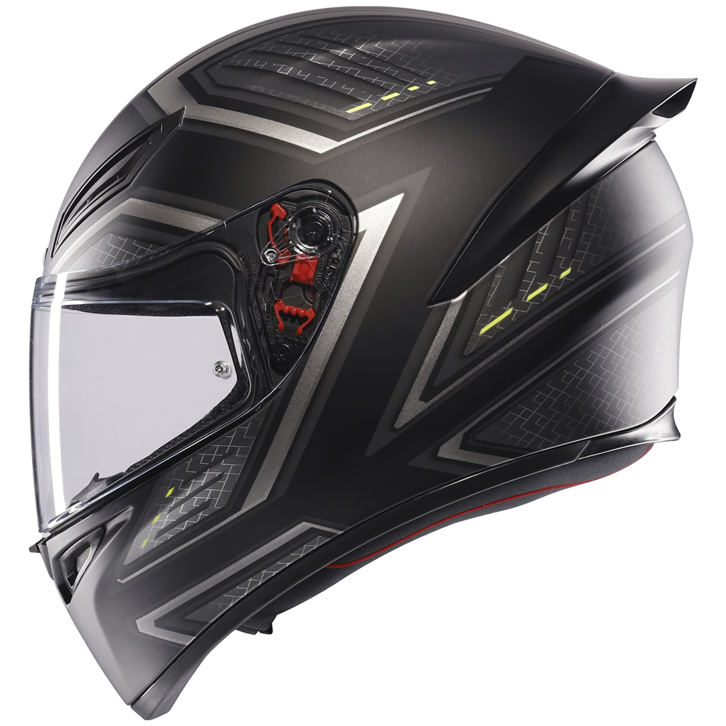 AGV K1S Sling Matt Black Grey ECE2206 Full Face Motorcycle Motorbike Helmet