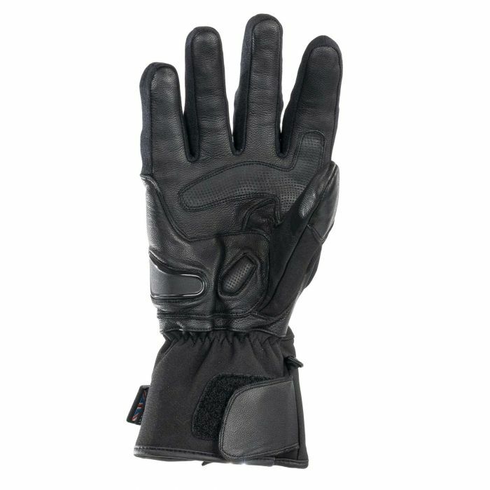 Bike It "Triple Black" All-Seasons Waterproof Motorcycle Motorbike Glove