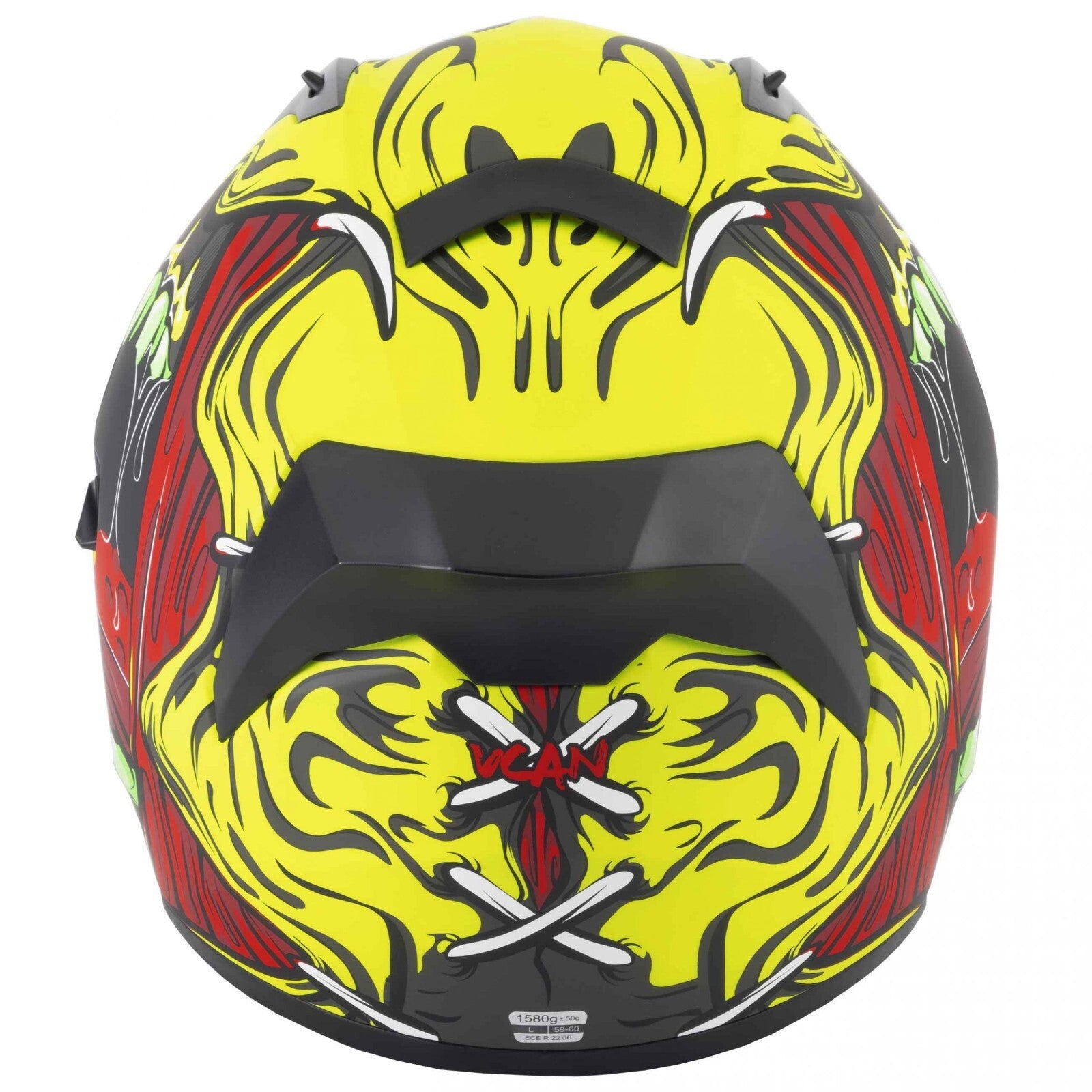 VCAN H128 Full Face Titan Wild ACU Gold ECE 2206 Motorcycle Motorbike Helmet