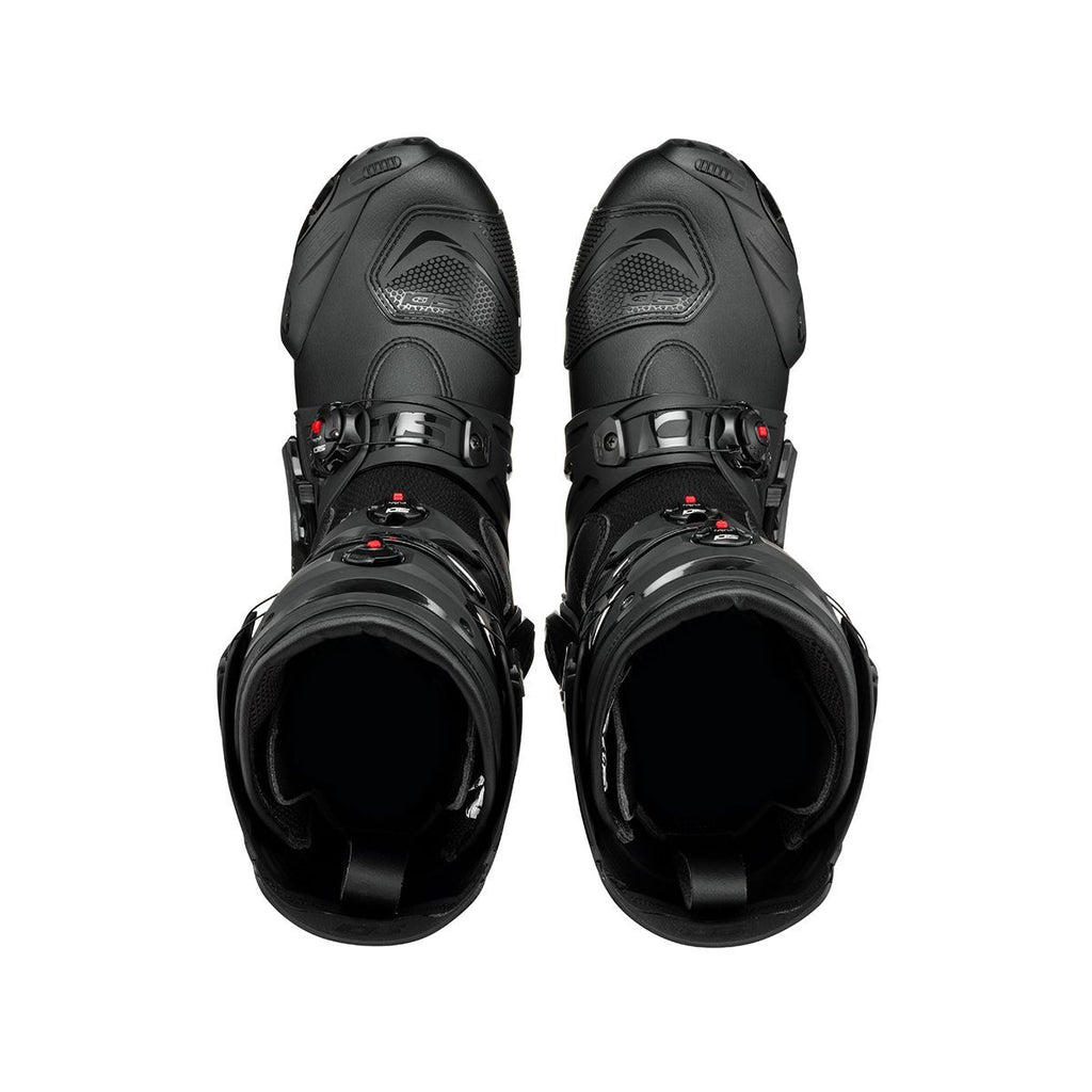 Sidi Rex Sports Race Track Day Adjustable Motorcycle Motorbike Boots Black Black