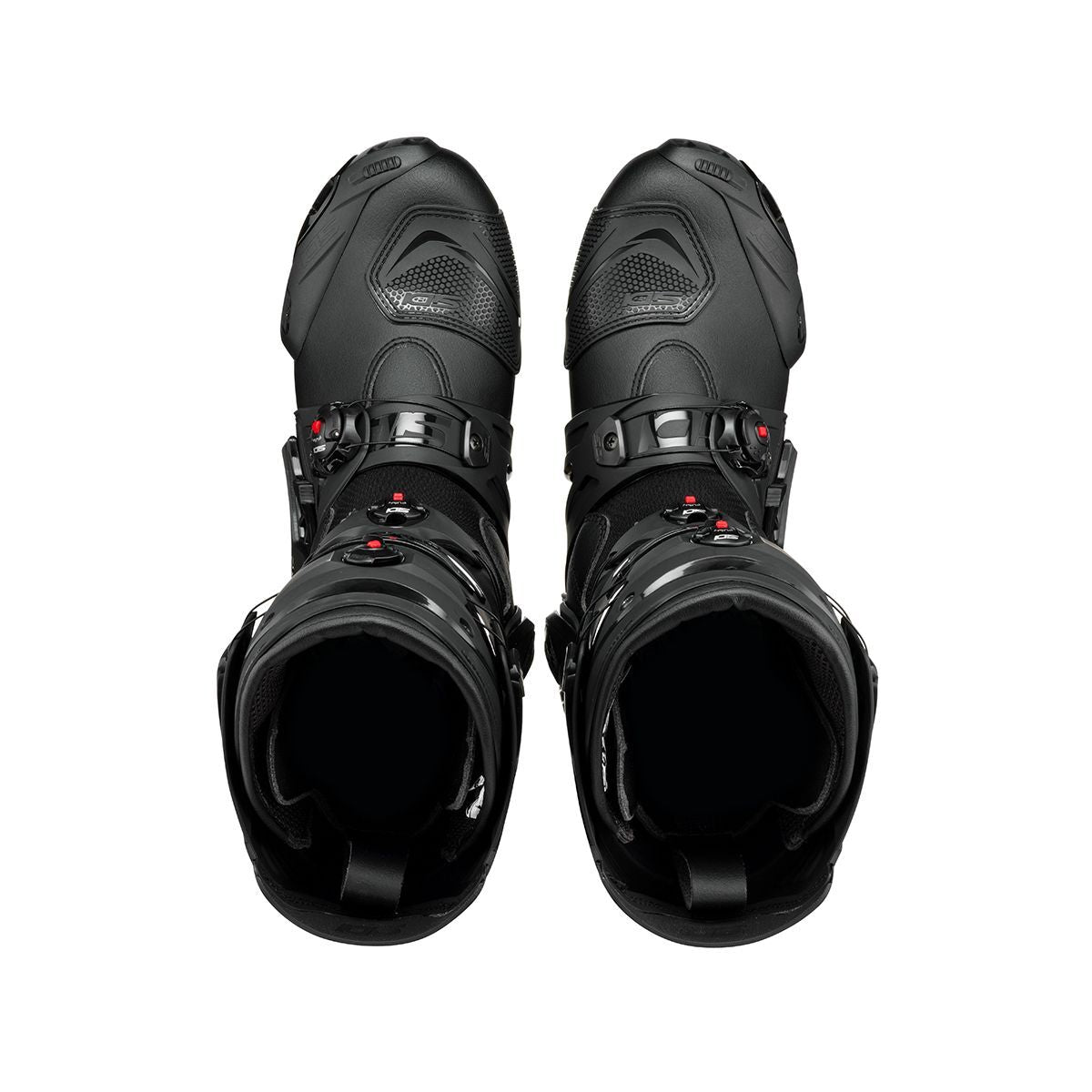 Sidi Rex Sports Race Track Day Adjustable Motorcycle Motorbike Boots Black Black