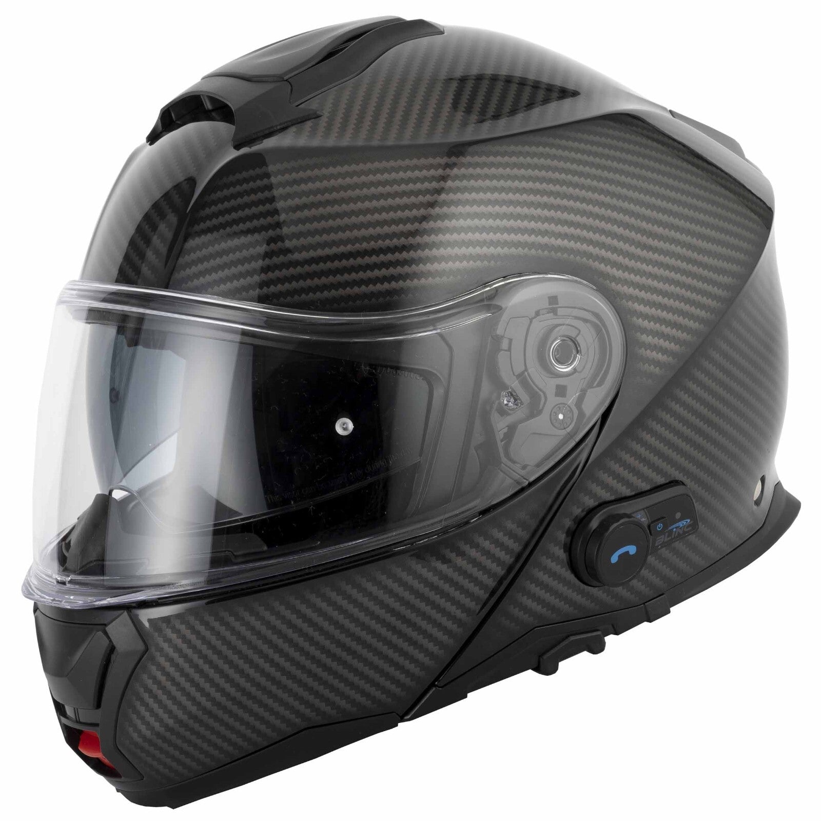 Vcan H272 Blinc Atlas FWC Motorcycle Bike Flip Modular Intercom Installed Helmet