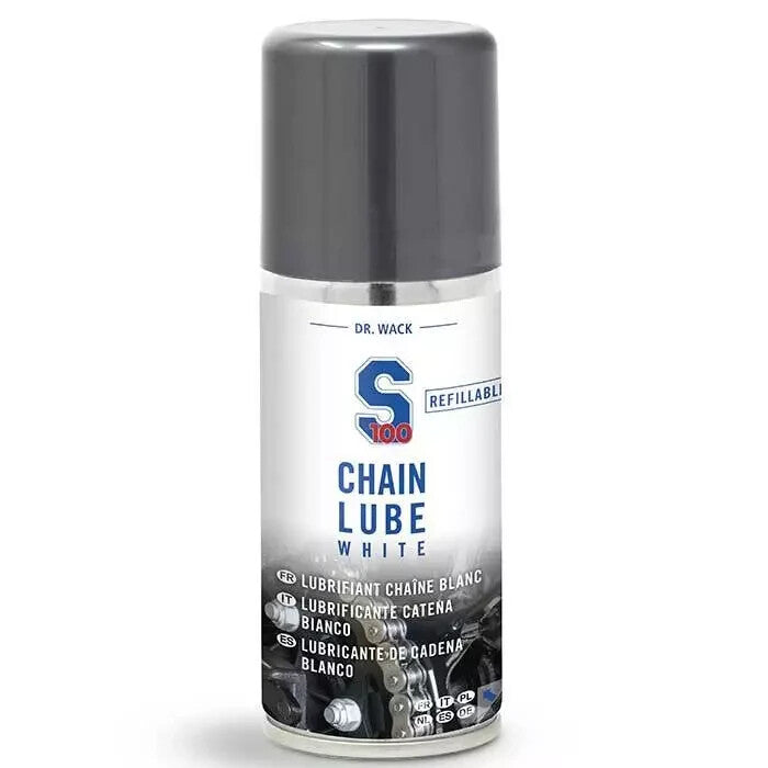 Dr Wack S100 Motorcycle Motorbike Chain Lube White 100ml