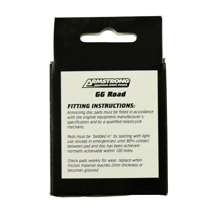 Armstrong GG Range Road Brake Pads - PAD230090 - FA100