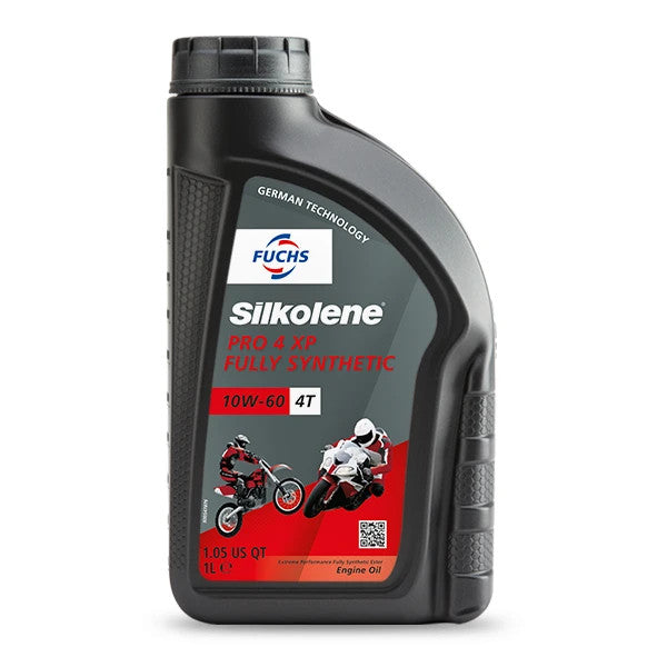 Silkolene 4-Stroke Pro 4 10W-60 XP Fully Synthetic Motorcycle Engine Oil - 1L