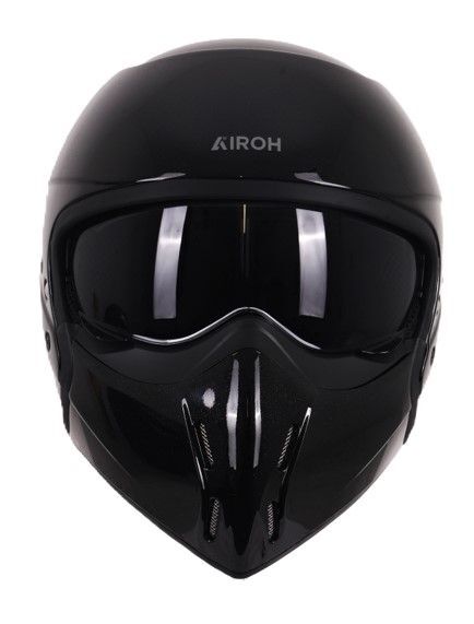 Airoh J110 Convertible ECE22.06 Motorcycle Motorbike Helmet Black Glitter Gloss