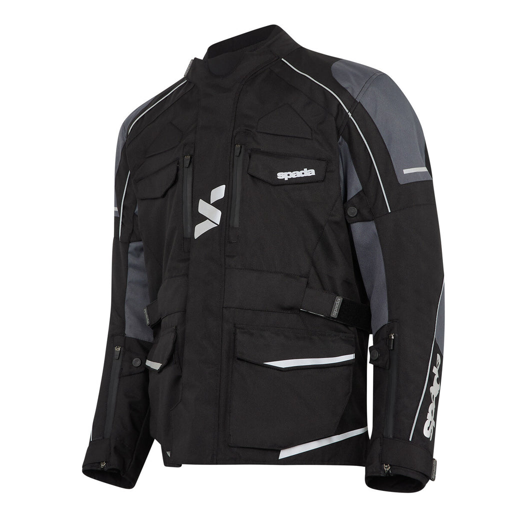 Spada City Nav CE AA Motorcycle Motorbike Waterproof Jacket Black Grey