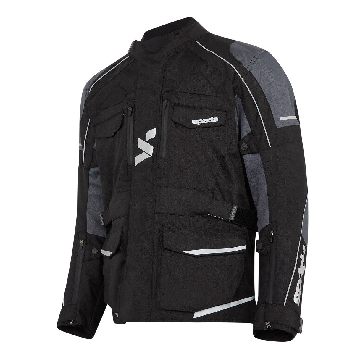 Spada City Nav CE AA Motorcycle Motorbike Waterproof Jacket Black Grey