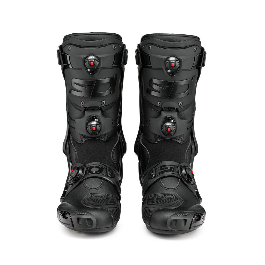 Sidi Rex Sports Race Track Day Adjustable Motorcycle Motorbike Boots Black Black