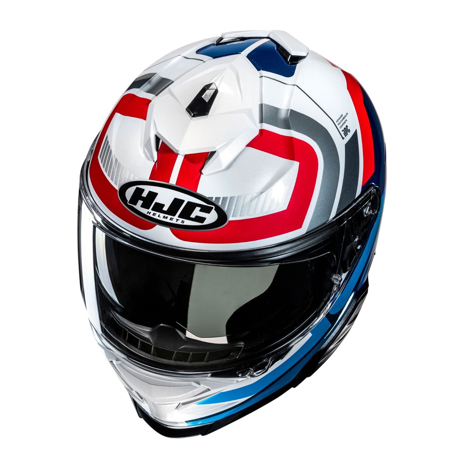 HJC I71 Viz White Blue Red Full Face Sun Visor Motorcycle Motorbike Helmet