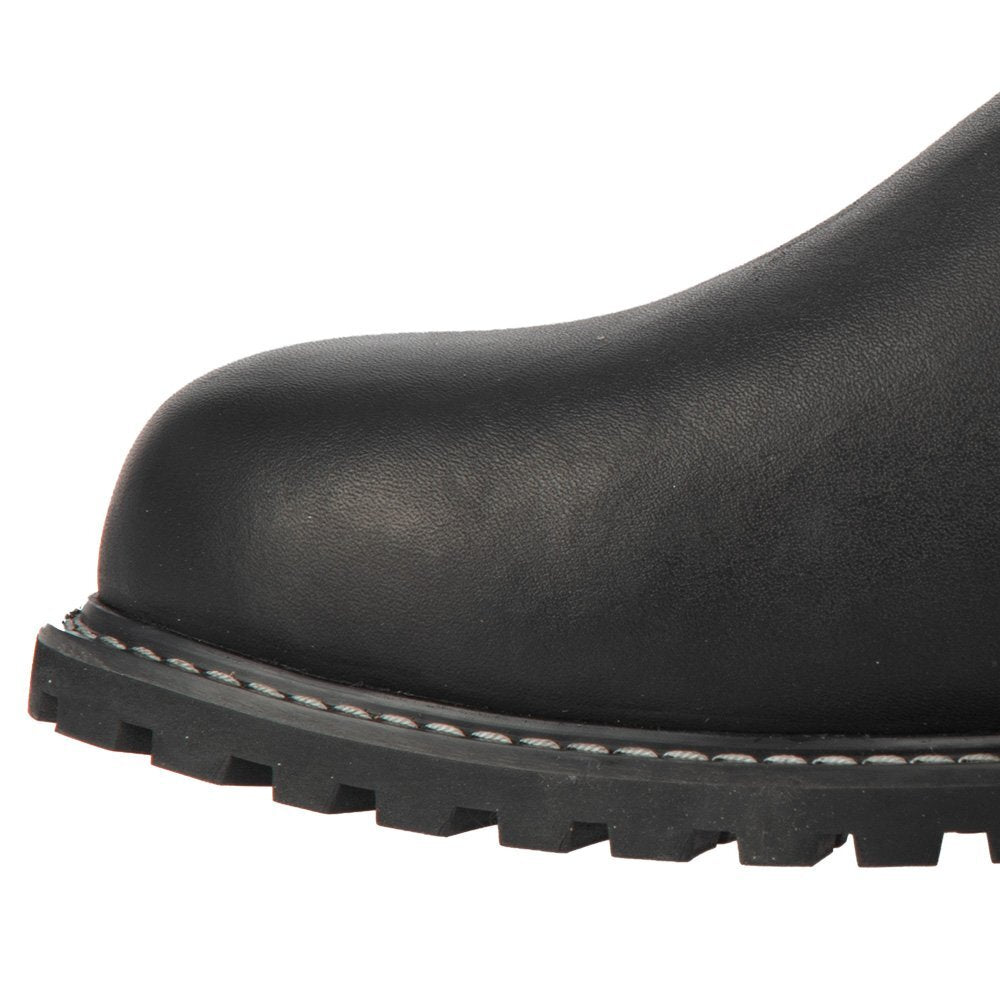Oxford Sofia Waterproof Womans Short Leather Motorcycle Motorbike Boots Black
