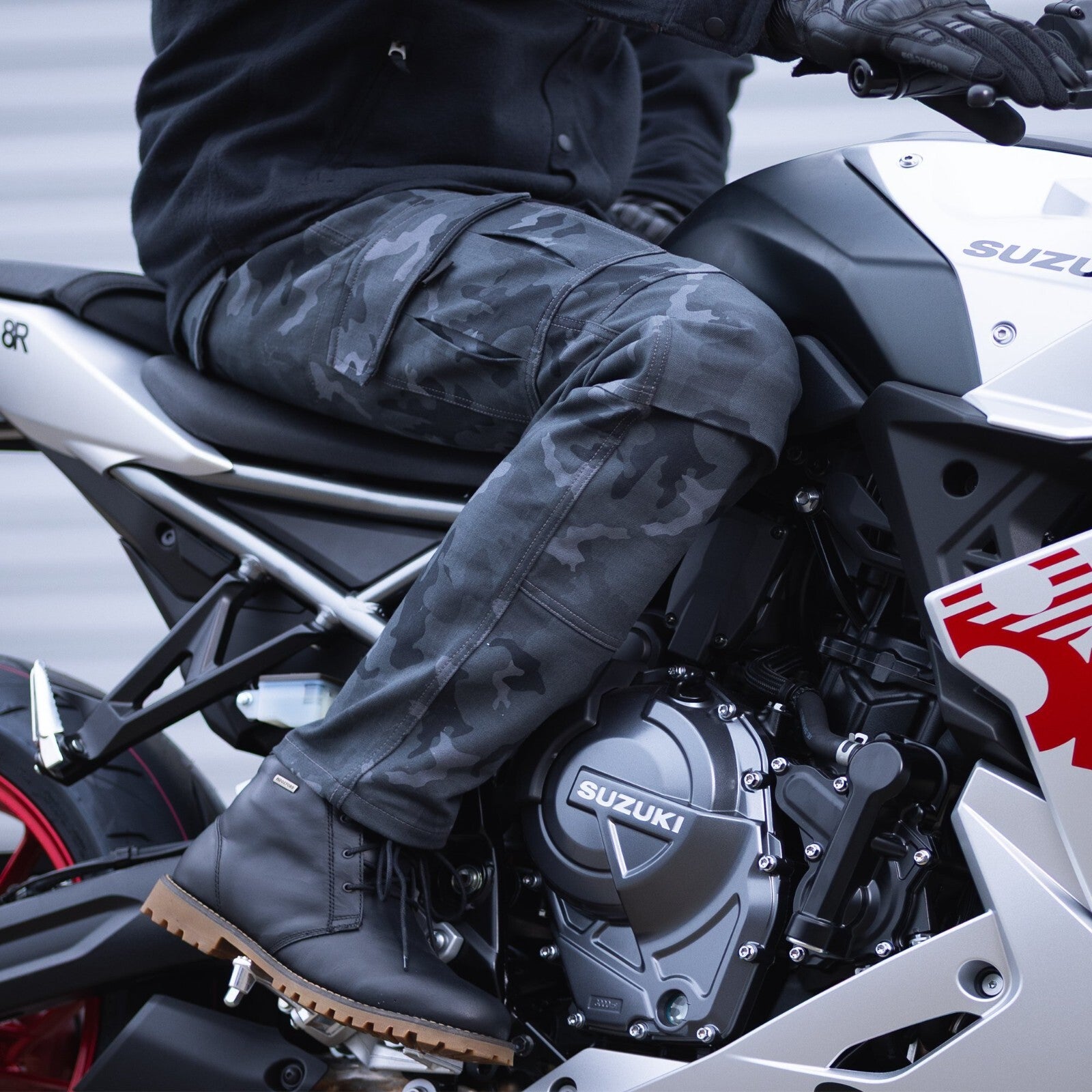 Oxford CE AA Armoured Mens Motorcycle Motorbike Cargo Pants Jeans Camo Print