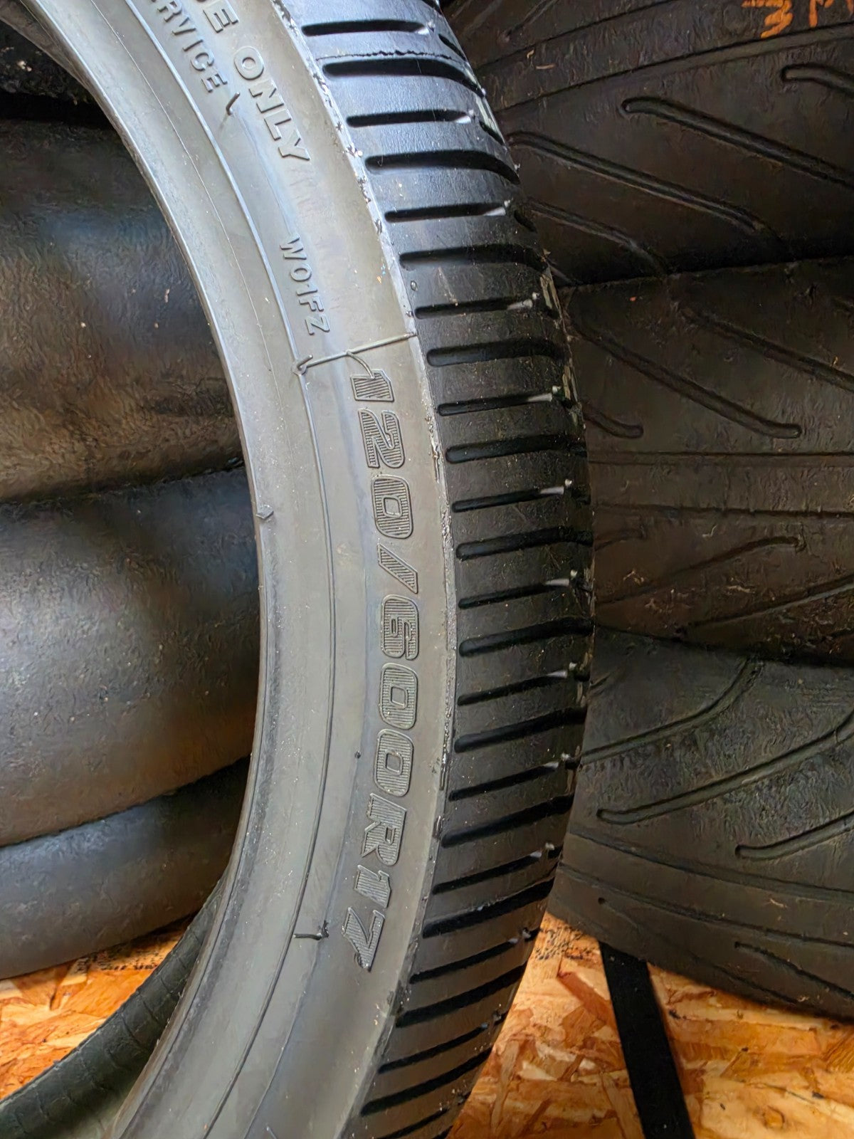 Bridgestone Motorcycle Wet Tyres 120/70 17 + 190/55 17 New Unused Race Wet Set