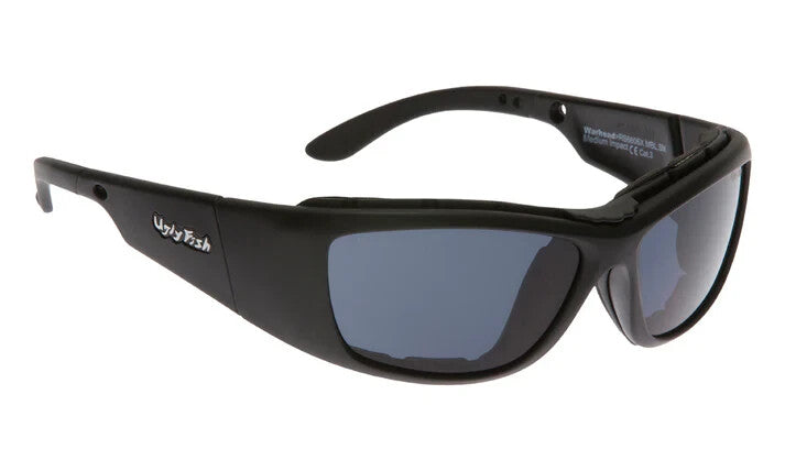 Ugly Fish RS6606X Motorcycle Motorbike Sunglasses - Matt Black Frame/Smoke Lens