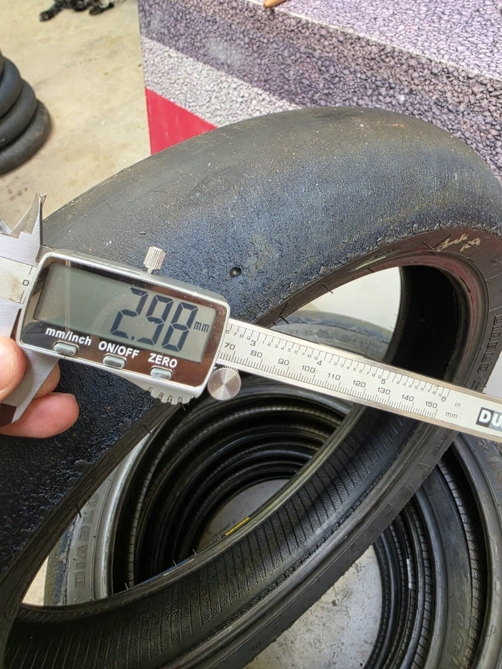 Pirelli Diablo Superbike SC1 125/70-17 Used BSB Scrub Motorcycle Tyre - SF21