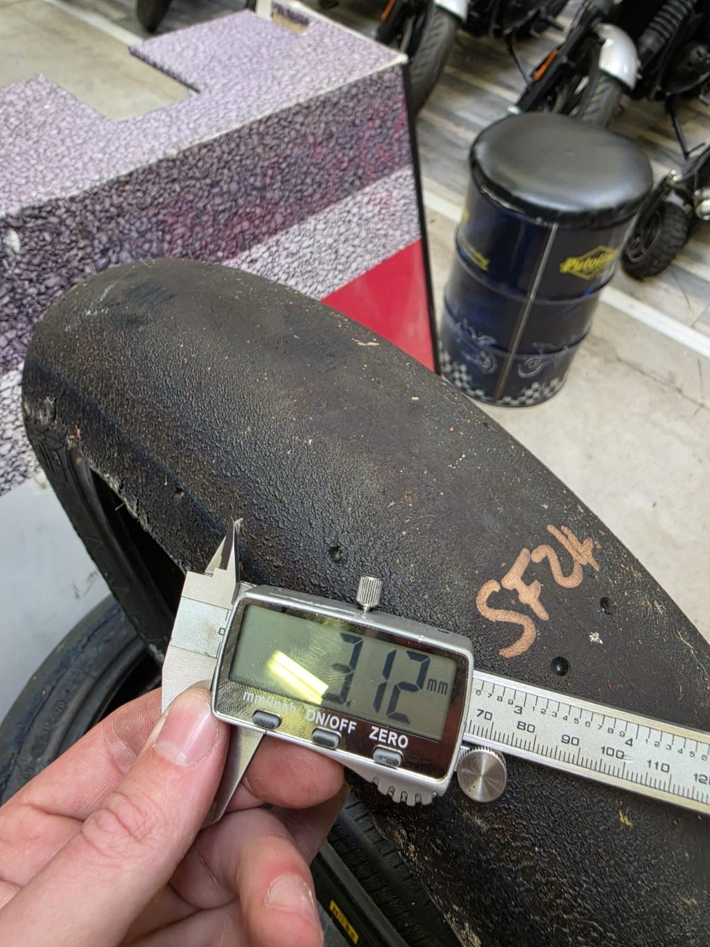 Pirelli Diablo Superbike SC1 125/70-17 Used BSB Scrub Motorcycle Tyre - SF24