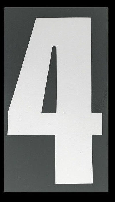 Bike It 6 Inch Motorcycle Motorbike Race Numbers - White - 10 Pack