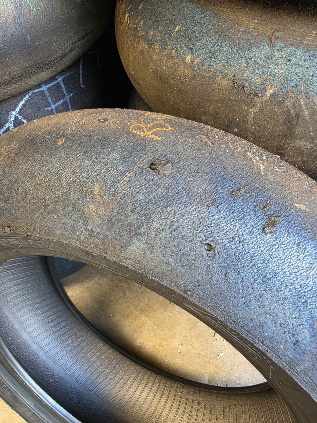 Pirelli Diablo Superbike SC1 200/60-17 Used BSB Scrub Motorcycle Tyre - RS5