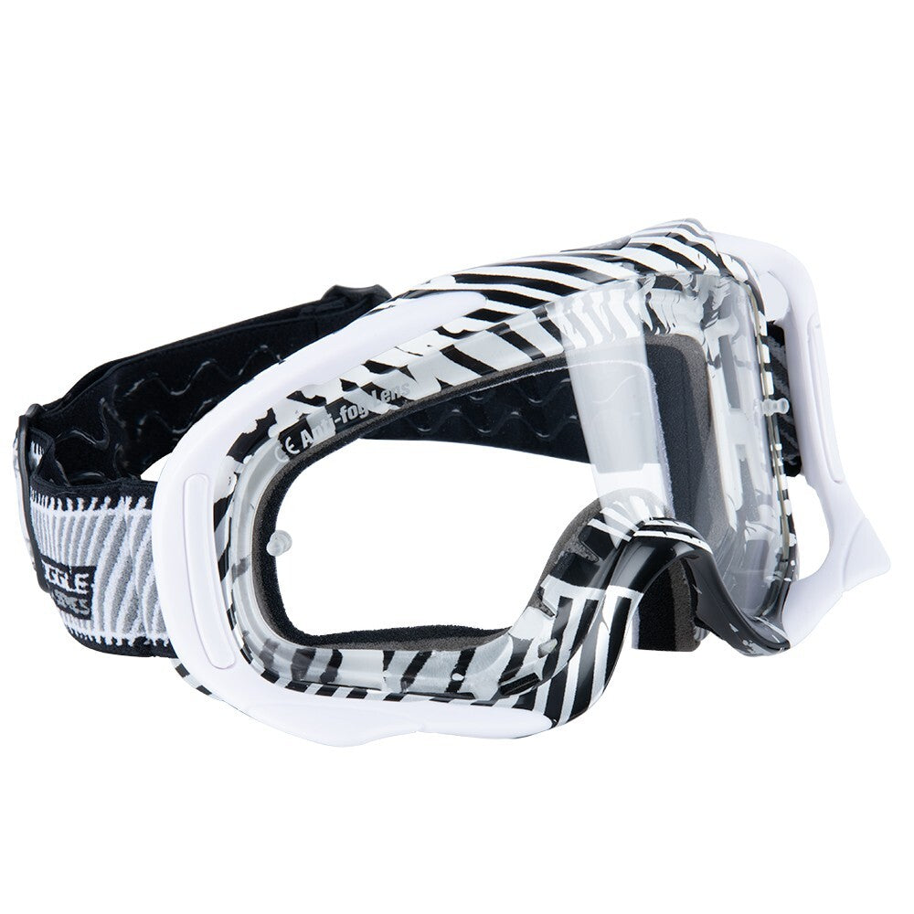 MT Helmets MX Pro III MX Motocross Off Road Enduro Goggles - White