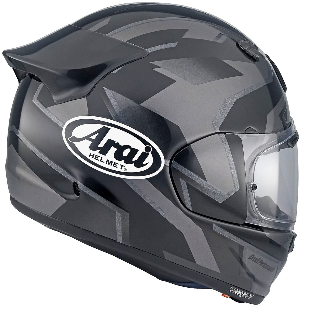 Arai Quantic Robotik Black Full Face ECE2206 Motorcycle Motorbike Helmet