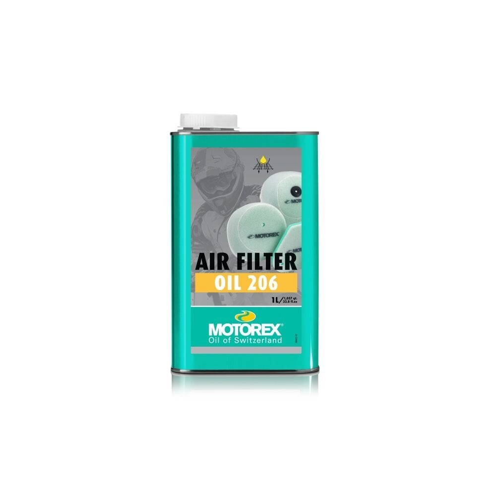 Motorex Motorcycle Motorbike MX Off Road Air Filter Oil 206 Liquid Blue 1L