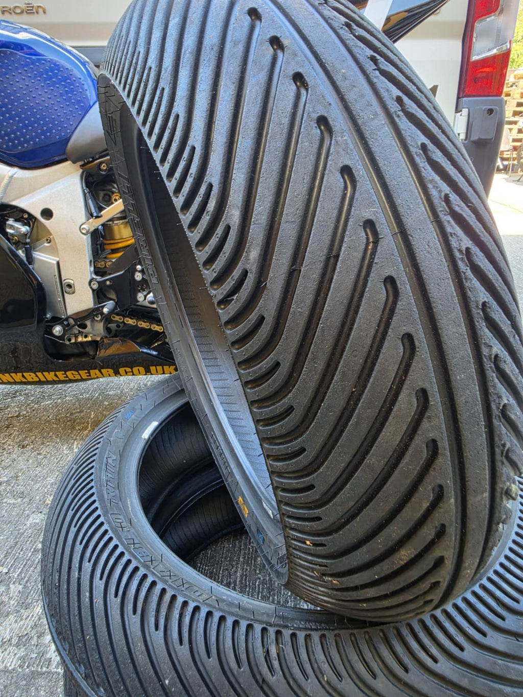 Pirelli Diablo Rain Rear SCR1 Part worn scub motorcycle tyre