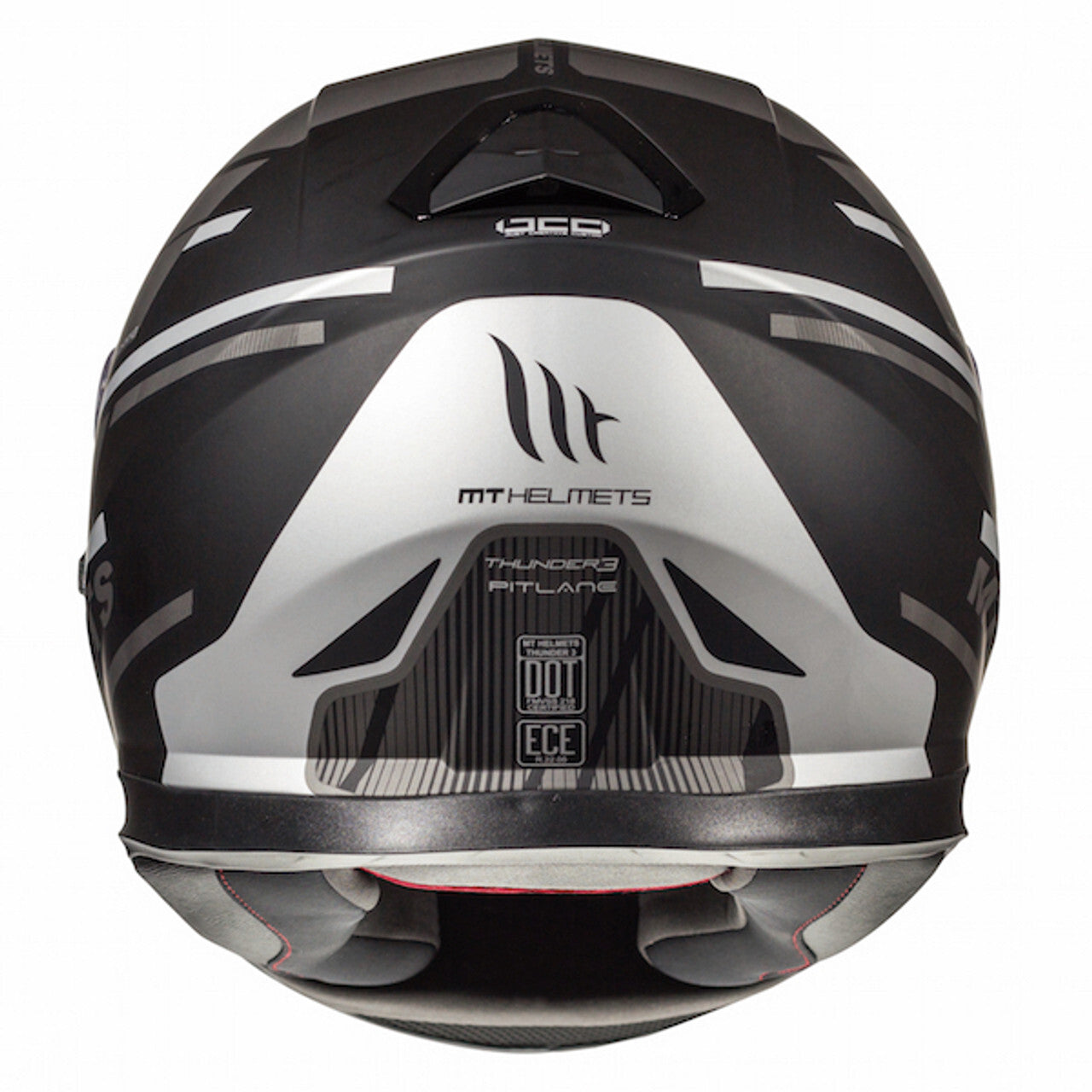 MT Thunder 3 SV Pitlane Motorcycle Motorbike Full Face Helmet Matt Grey / Black