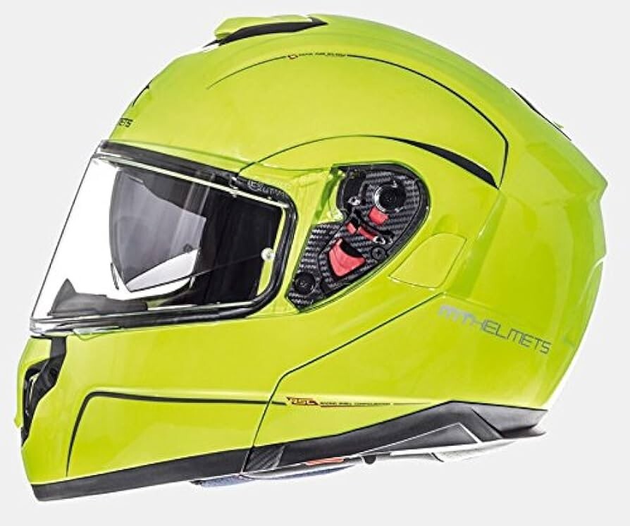 MT Helmets Atom SV Flip Up Motorcycle Motorbike Helmet Pearl White - XS