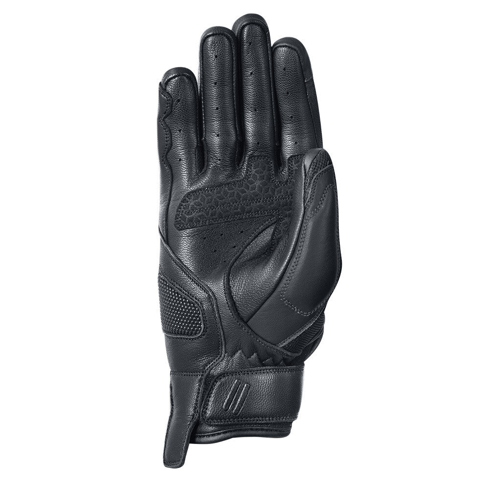 Oxford Outback Leather & Mesh Motorcycle Motorbike Summer Glove Black