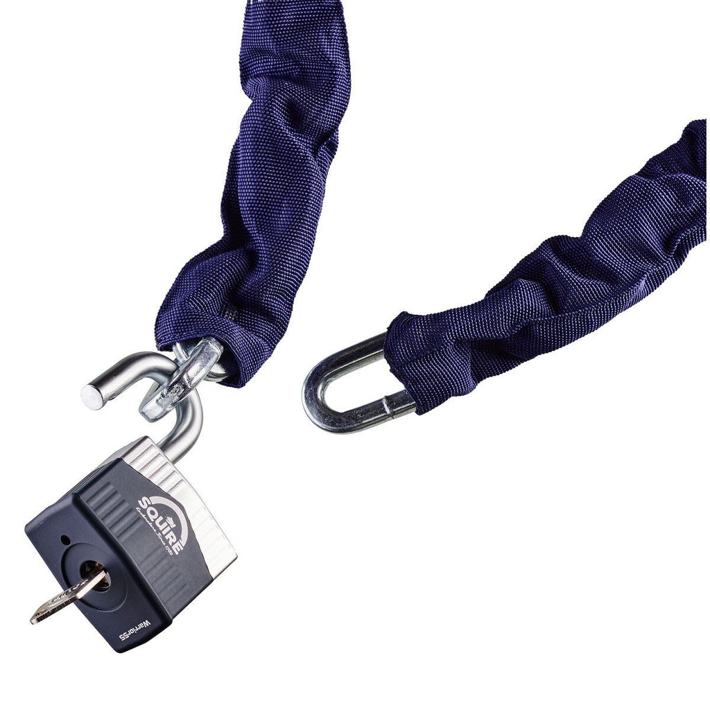 Squire Gold Motorcycle Diamond Bicycle Warrior 1.2M, 10mm Chain 65mm Padlock