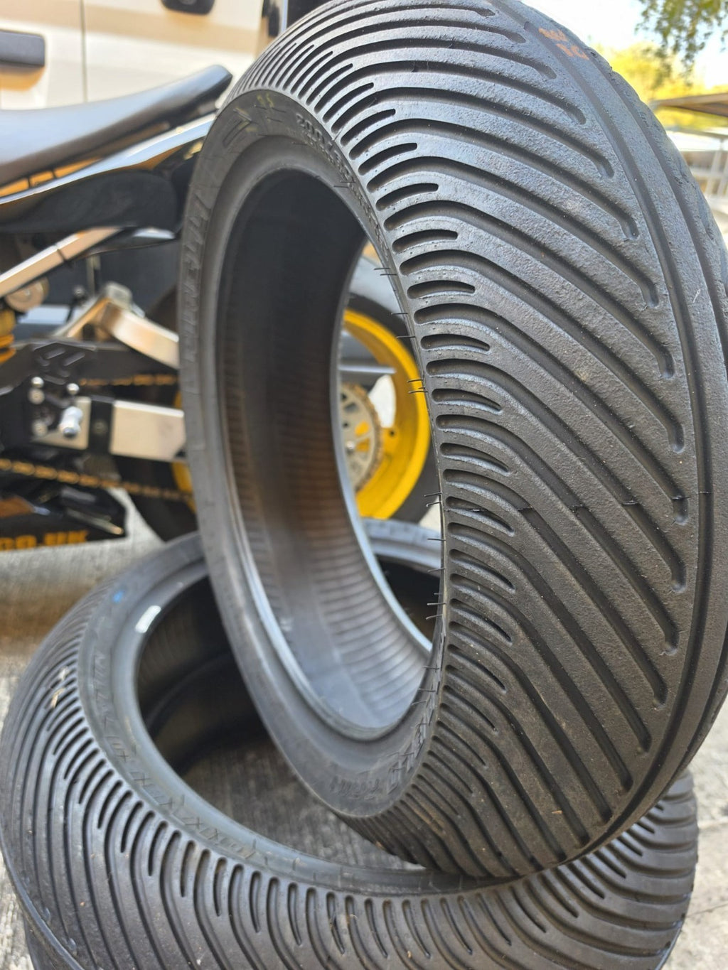 Pirelli Diablo Rain Rear SCR1 Part worn scub motorcycle tyre