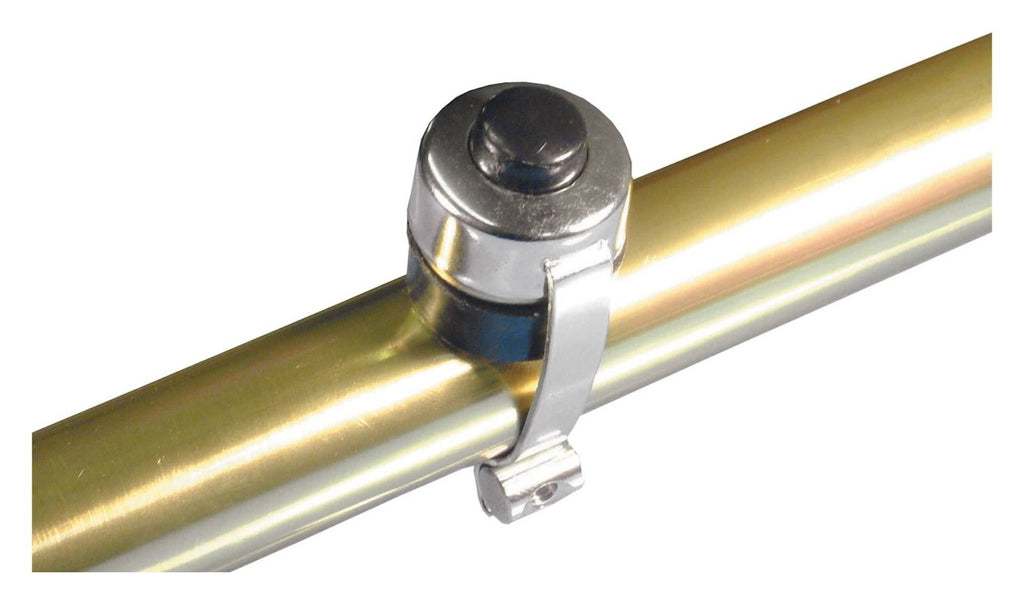 Bike It Universal Button Horn Individual Clamp On Chrome - BUTH