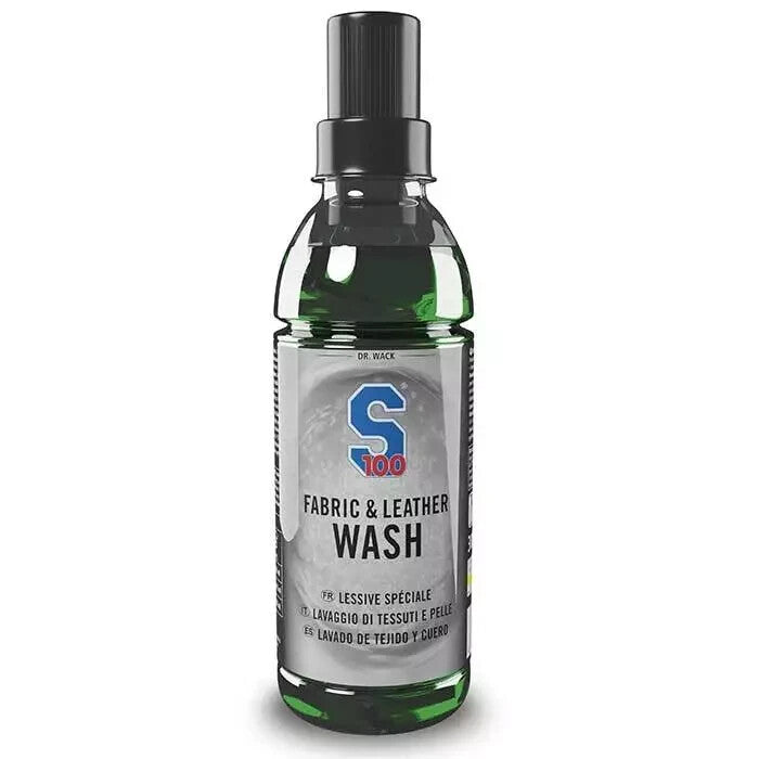 Dr Wack S100 Motorcycle Motorbike Fabric & Leather Wash 300ml