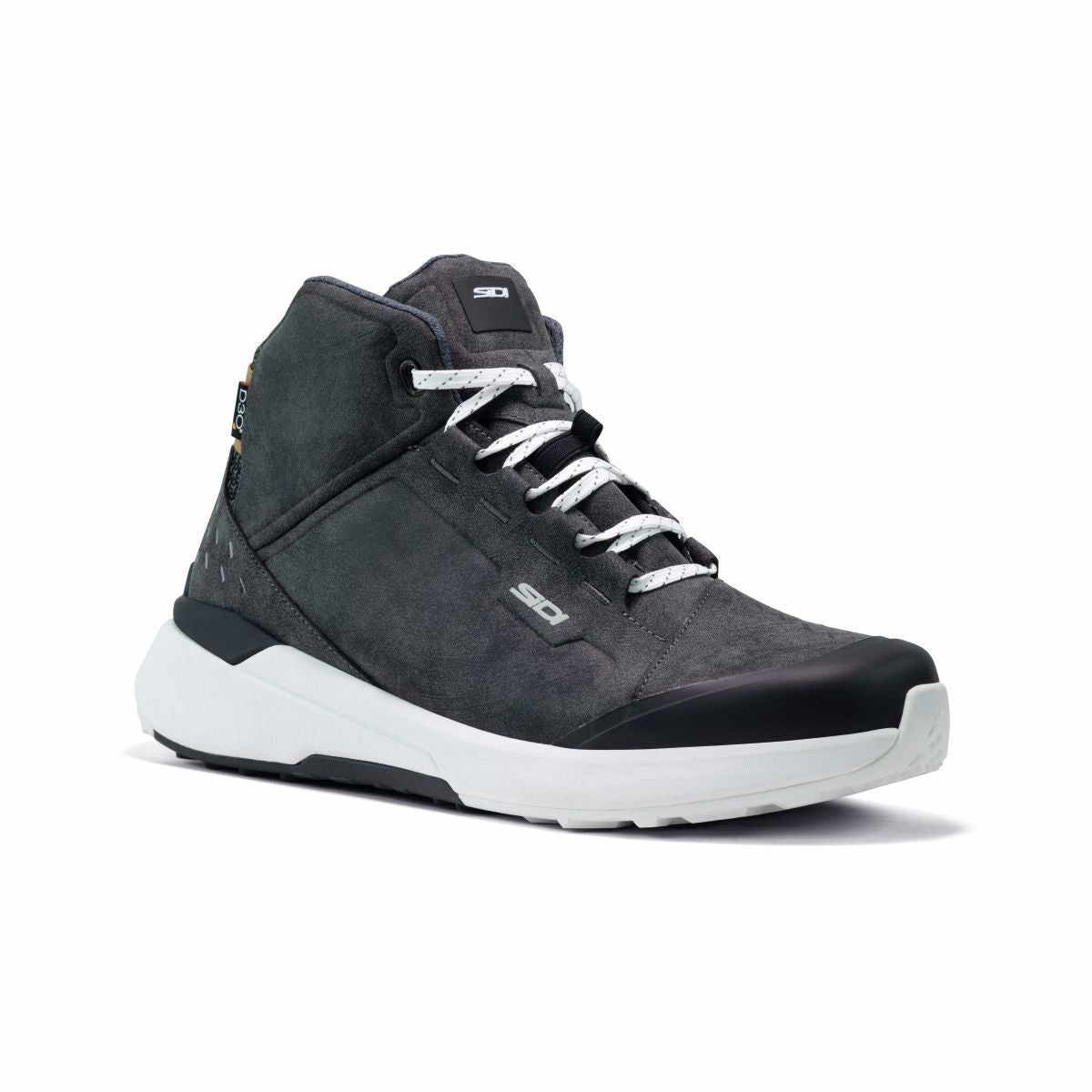 Sidi Nucleus Suede Waterproof CE Motorcycle Motorbike Shoe Boot Black/White