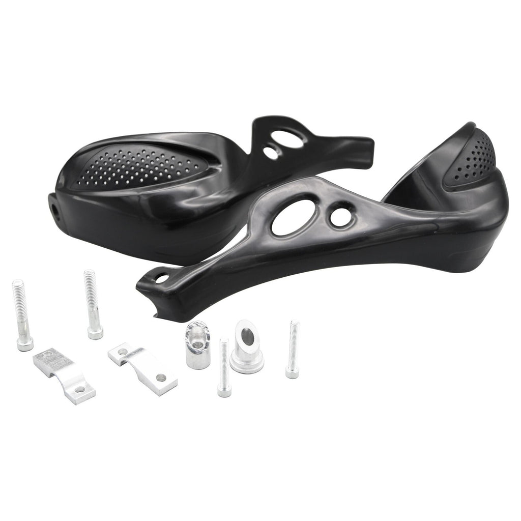 Bike It Universal GP-PRO Rally Vented Handguards - Black (Fitting kit Included)