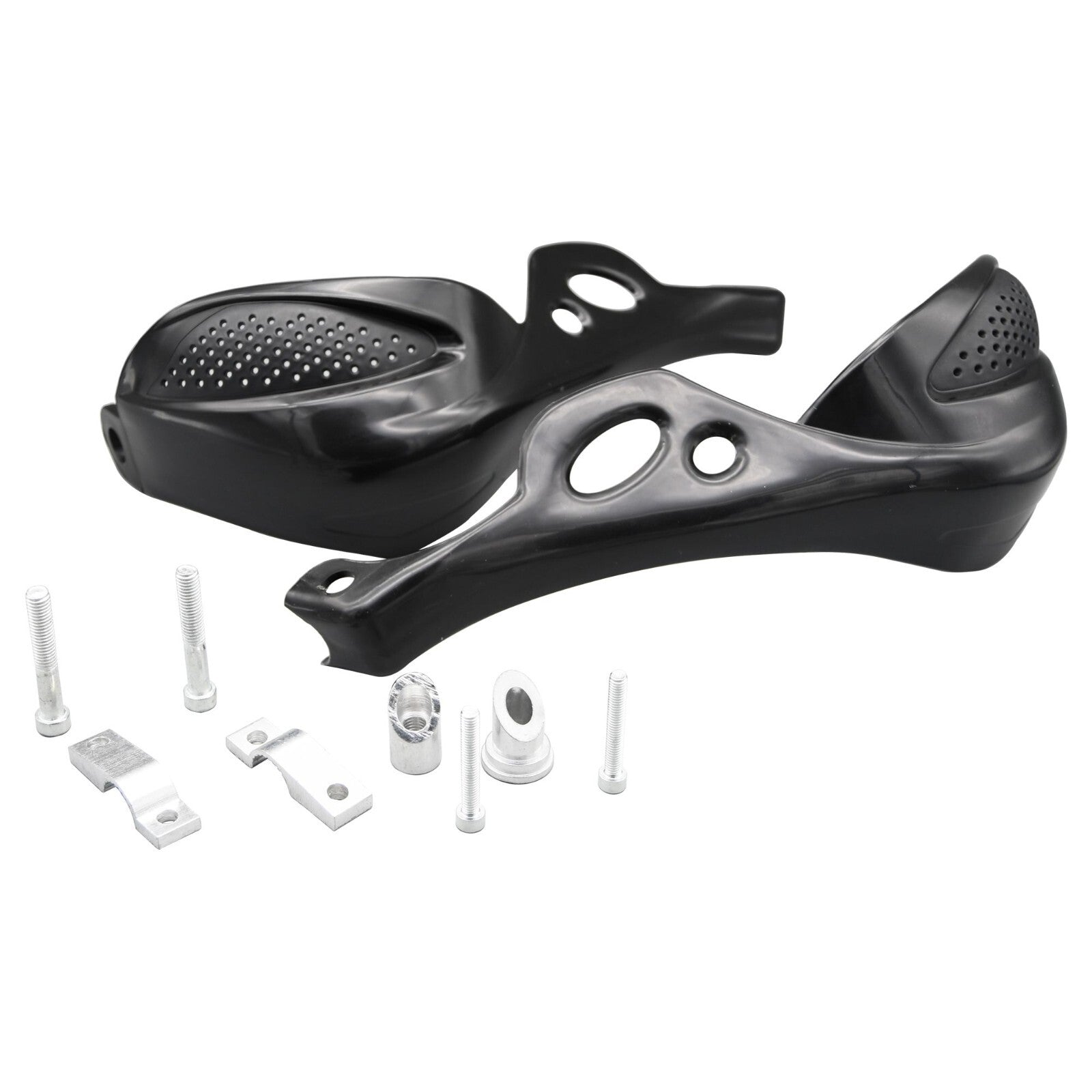 Bike It Universal GP-PRO Rally Vented Handguards - Black (Fitting kit Included)