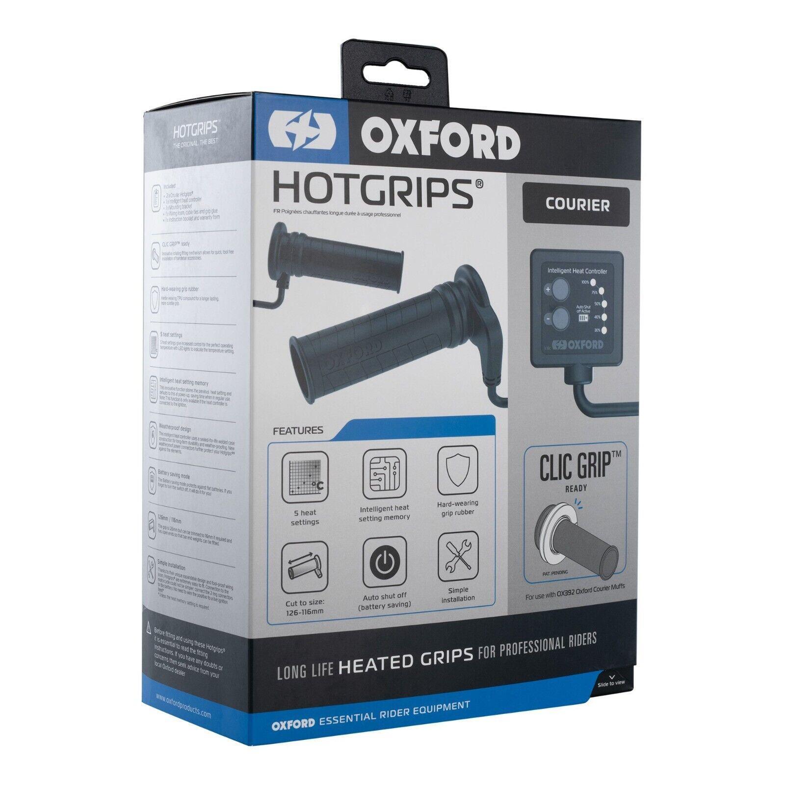 Oxford HotGrips Advanced Courier Motorcycle Motorbike Scooter Heated Grips