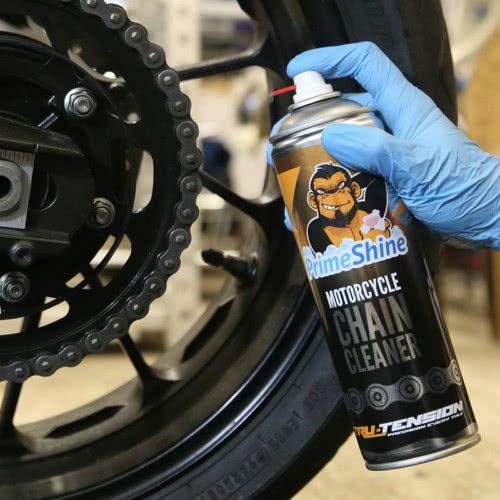 Tru Tension Prime Shine Motorcycle Motorbike Chain Cleaner 500ml