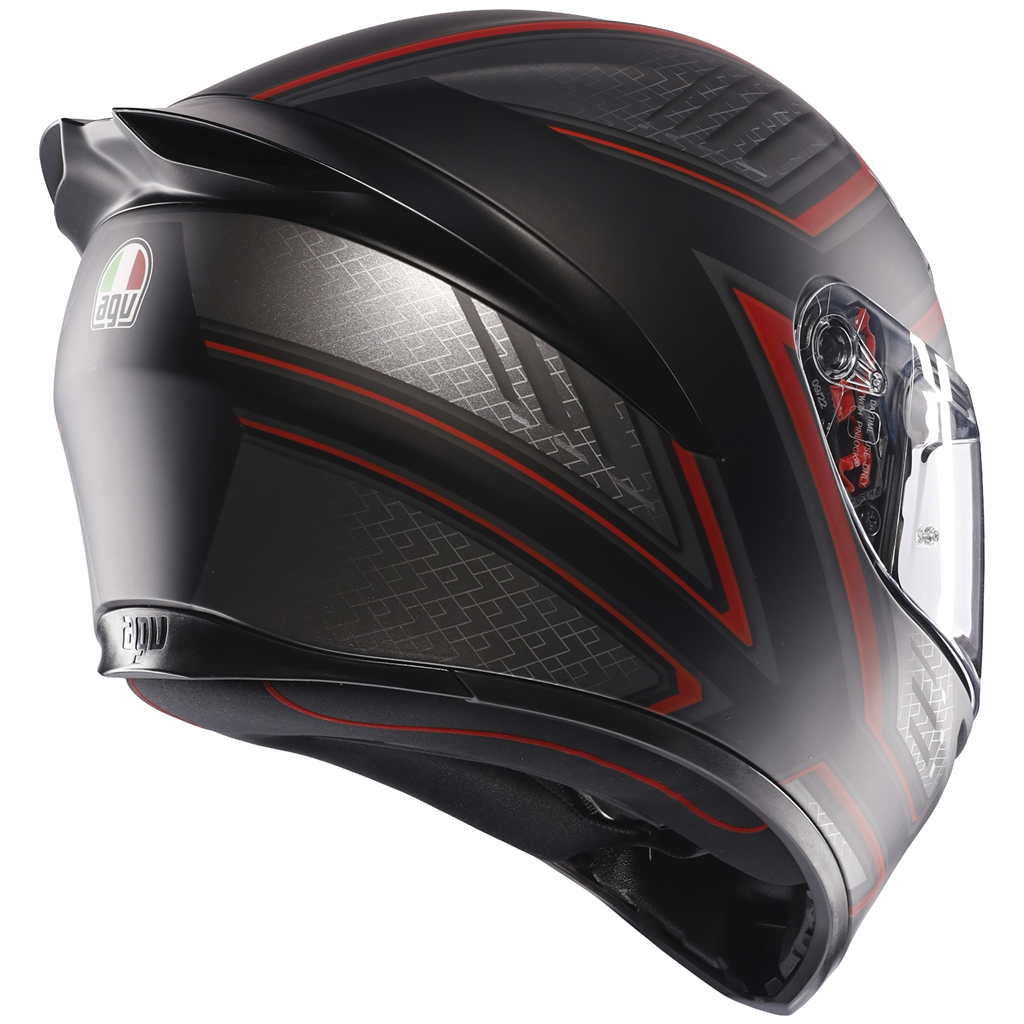 AGV K1S Sling Matt Black Red ECE2206 Full Face Motorcycle Motorbike Helmet