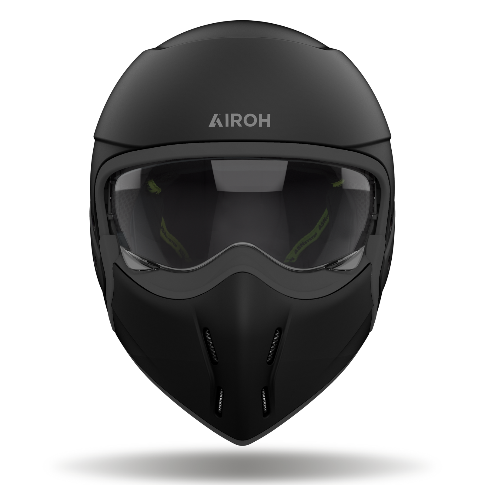 Airoh J110 Convertible ECE2206 Motorcycle Motorbike Helmet Matt Black