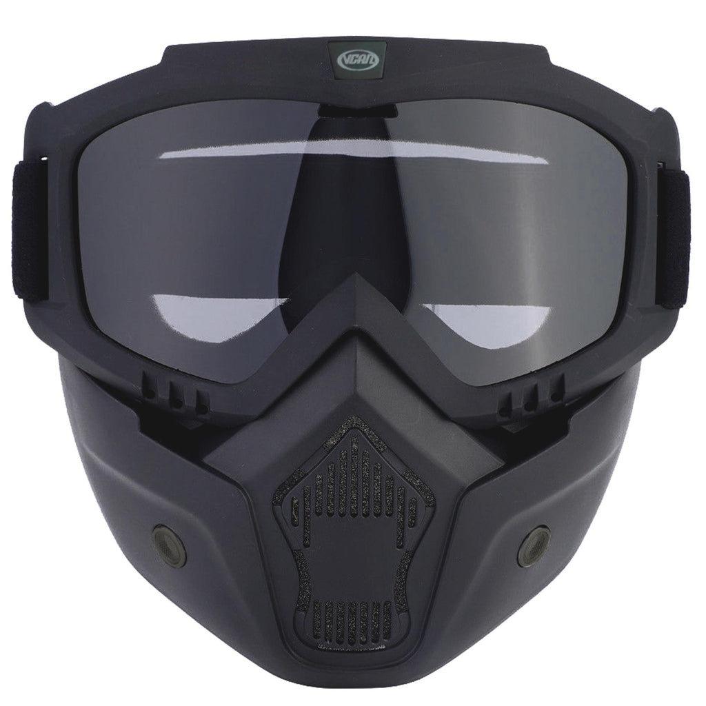 Vcan T50 Urban Face Mask & Goggless To Fit most Open Face Motorcycle Helmets