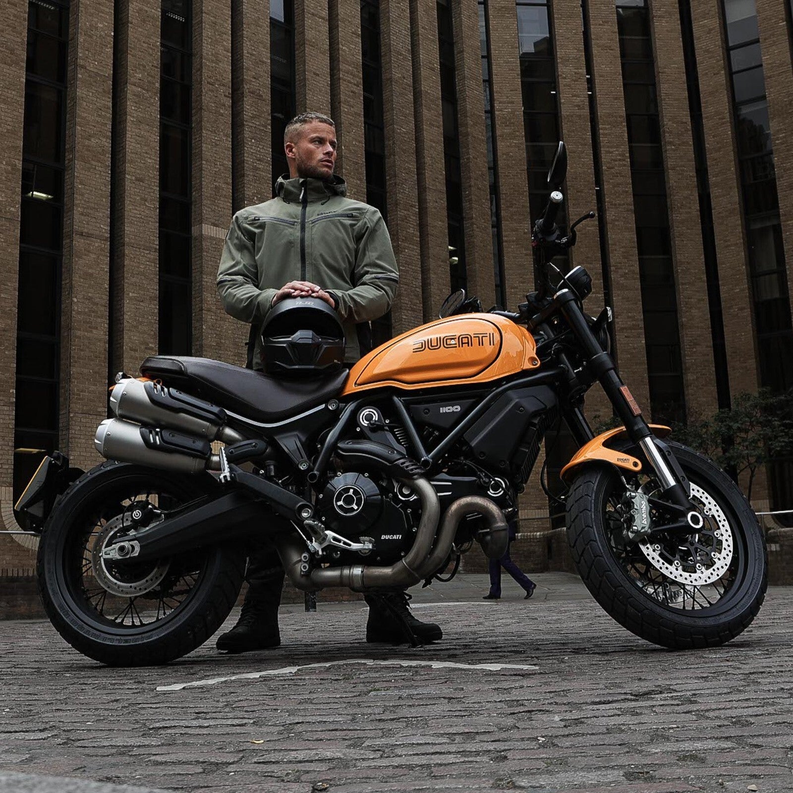 Oxford Mondial Street Dry2Dry Laminate CEAA Motorcycle Motorbike Jacket - Khaki