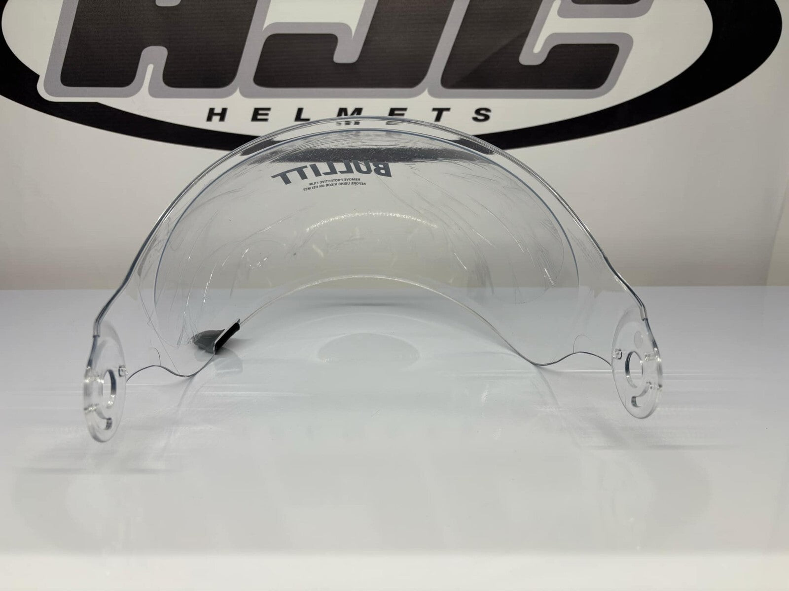 Ex-Display Bell Bullitt Bubble Clear Visor, Black Tab - P401-FS-JH Helmet Visor