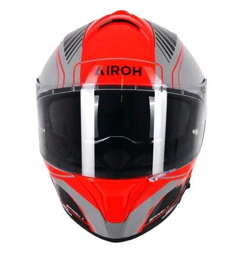 Airoh Spark 2 Chrono Full Face ECE2206 Motorcycle Motorbike Helmet Orange Gloss