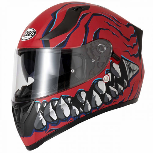 VCAN H128 Full Face Mordhi Red ACU Gold ECE 2206 Motorcycle Motorbike Helmet